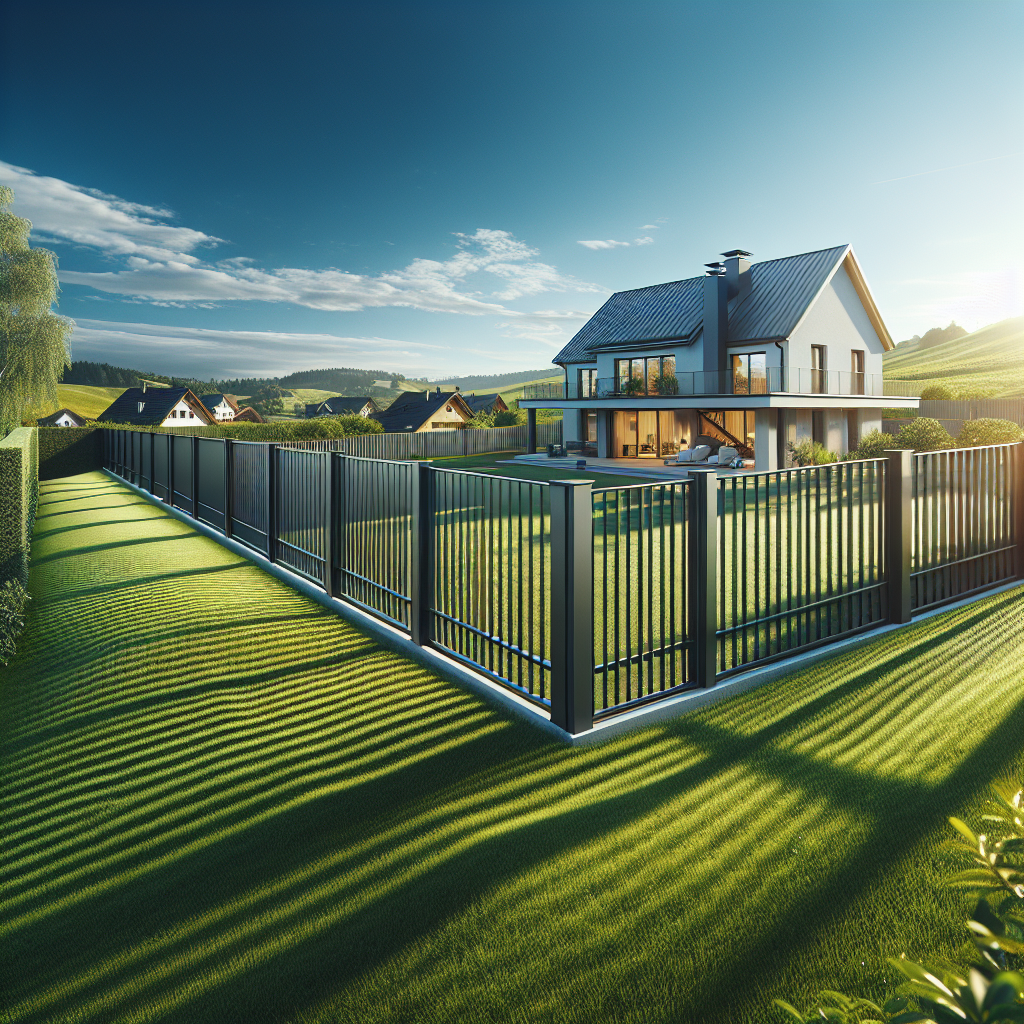 Nový plot pro náš dům u Litoměřic