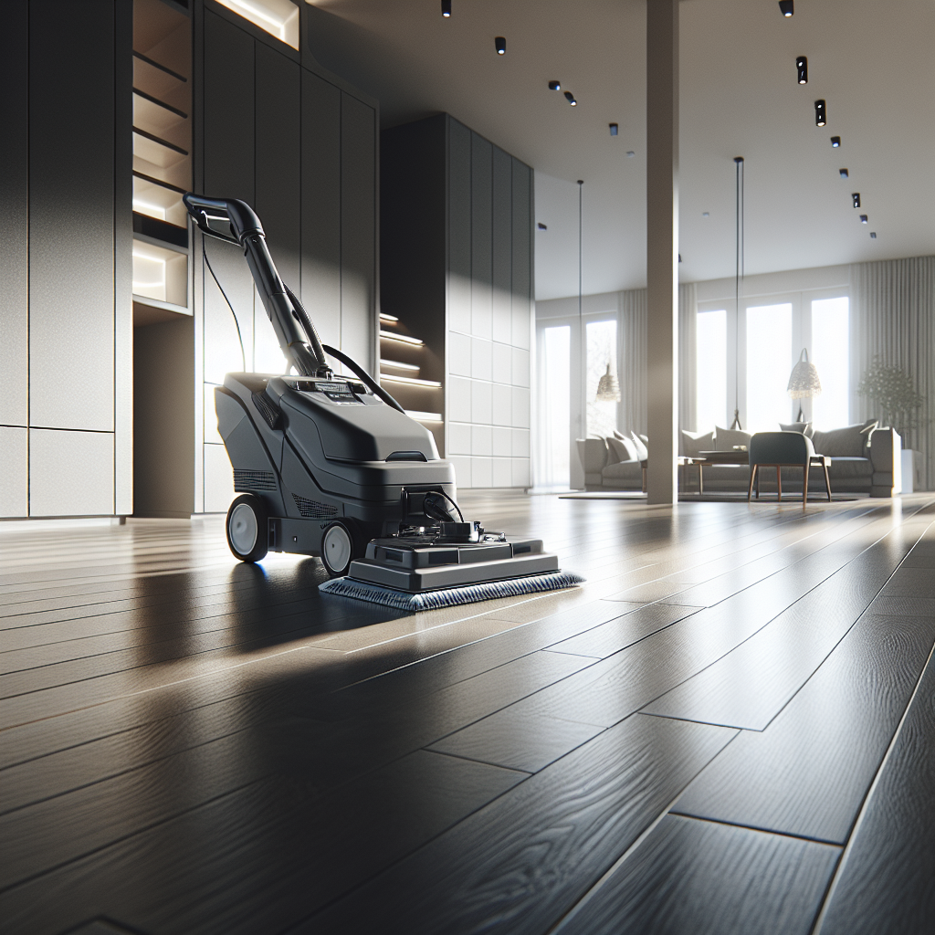 Strojové čištění vinylové podlahy