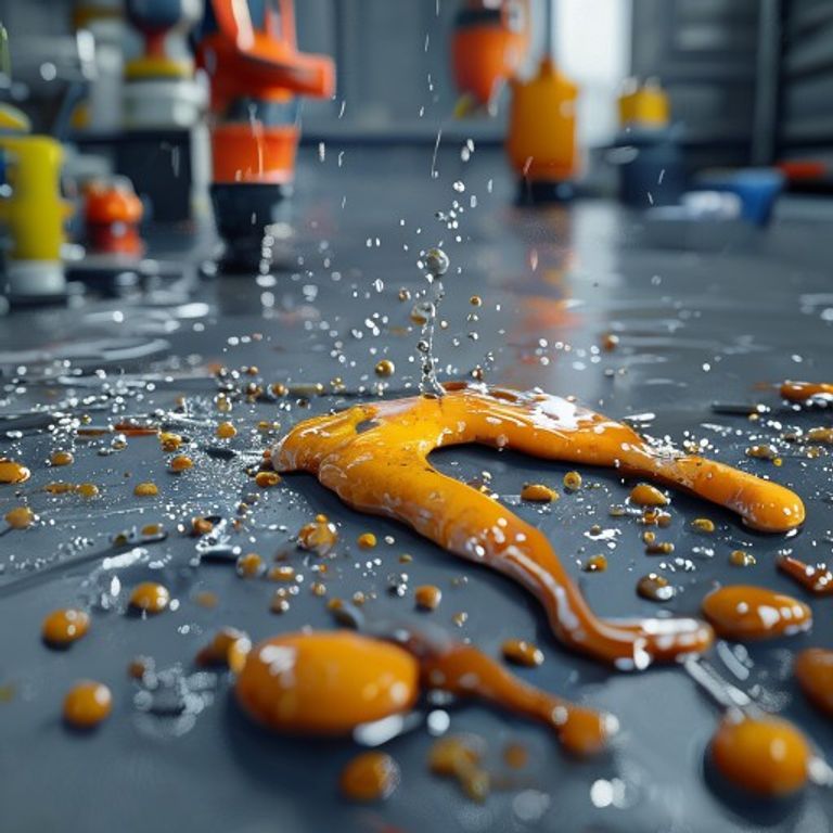 Úklid po úniku provozních kapalin kde selhala technika
