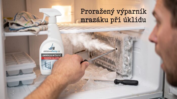 Proražený výparník mrazáku při úklidu: Co...